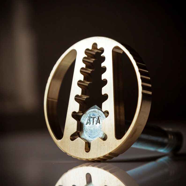 Pocket Tool Keychain Wrench CNC Bronze Keychain Modern Etsy