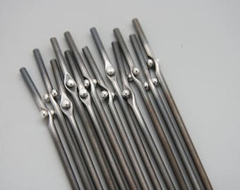 Stirring Sticks | Single stick - Silver Rivet