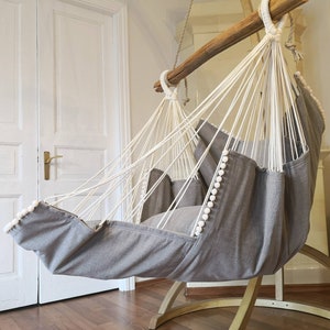 Hammock chair light gray