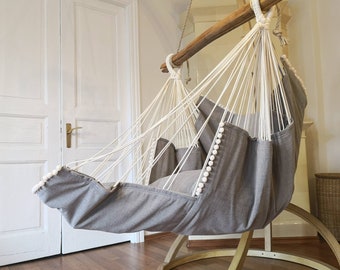 Hammock chair light gray