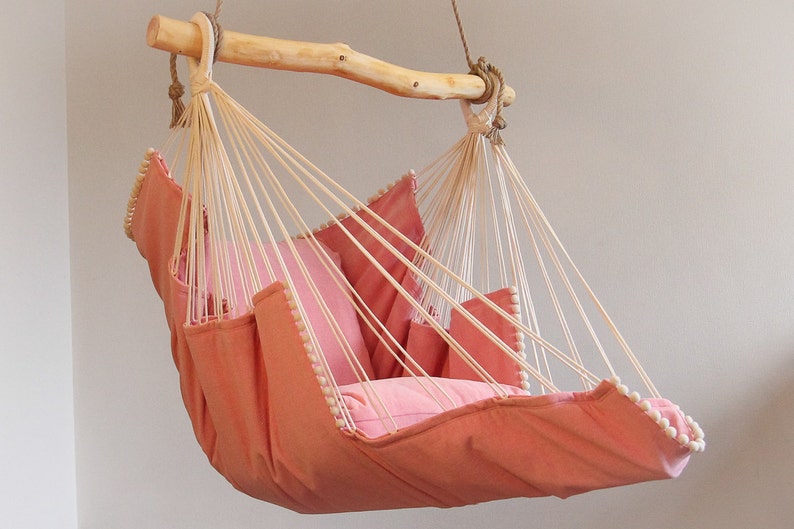 Hammock chair Pink Etsy