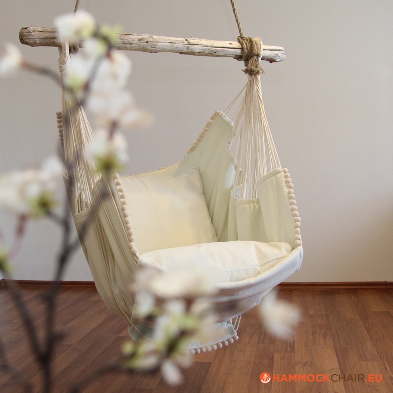 Hammock chair white/white image 3