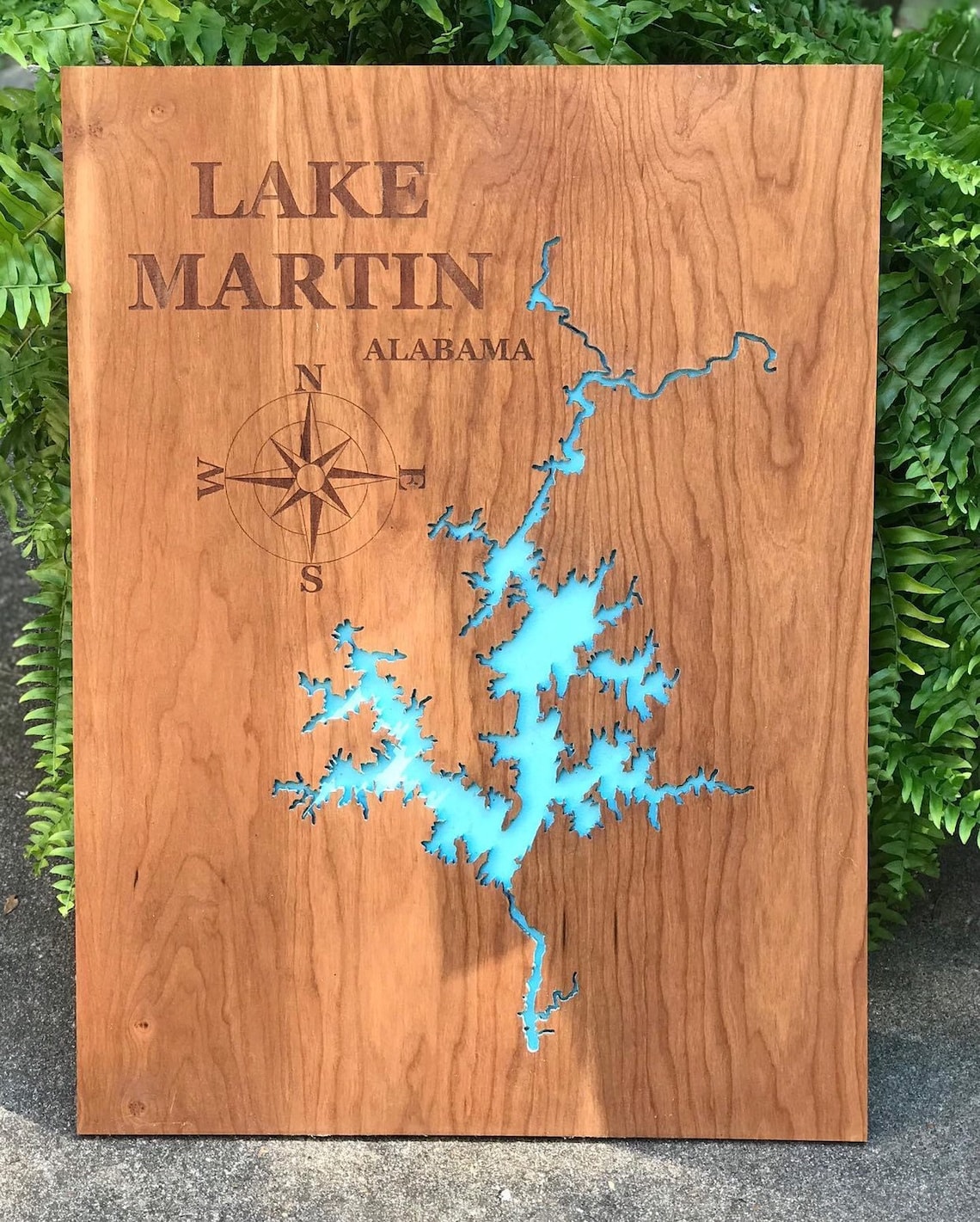 Lake Laser Cutout Sign Etsy