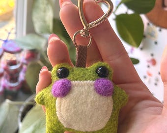 Pistachio the Pocket Frog Weighted Plush Keychain