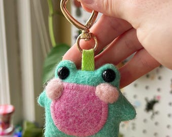 Jellybean the Pocket Frog Weighted Plush Keychain
