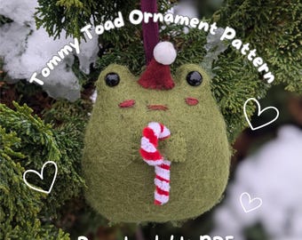 Tommy the Toad Ornament Pattern