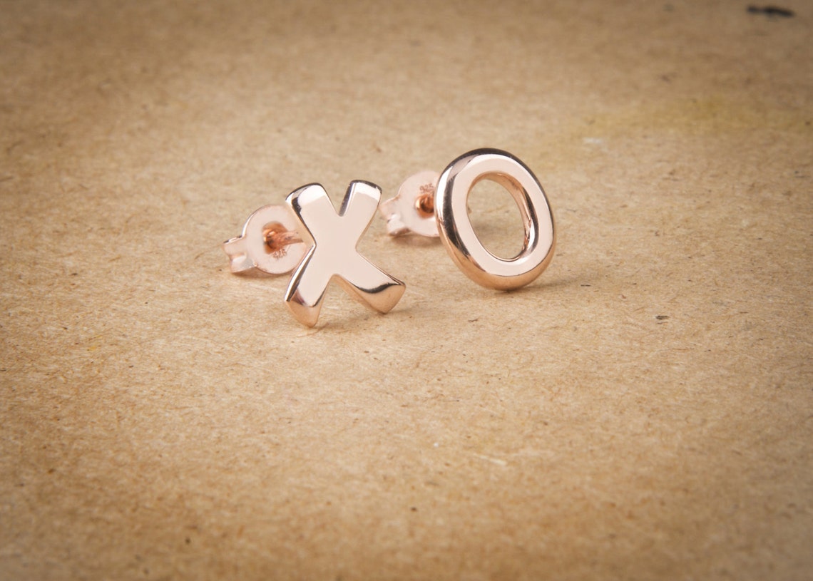 XO Earrings Silver Earrings Hugs and Kisses Gift for Her - Etsy