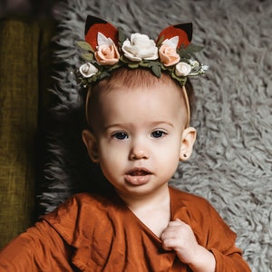Baby Fox Headband, Fox Ears Headband, Woodland Headpiece, Animal Ears
