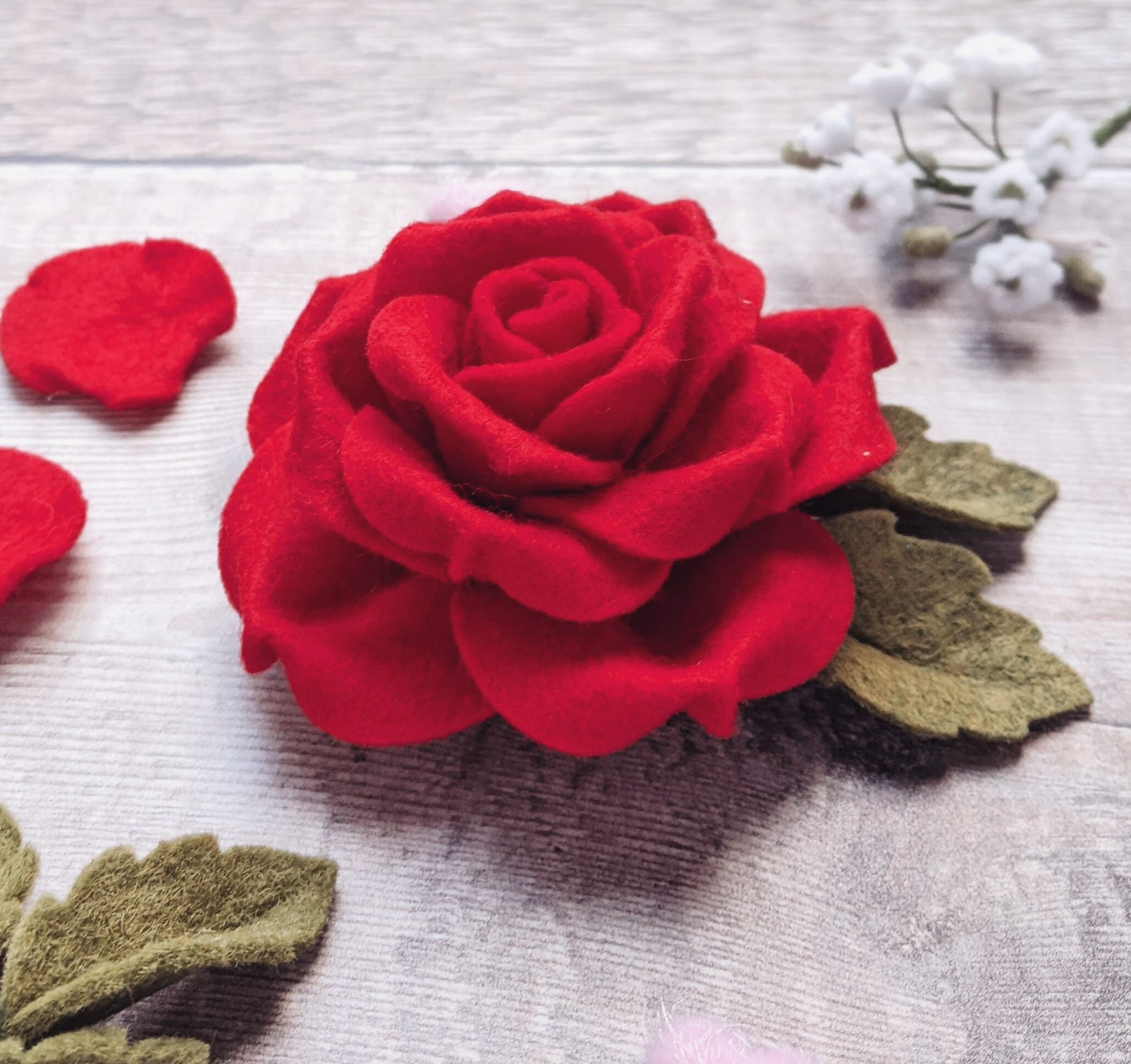 Red Rose Hair Clip Felt Rose Hair Piece Floral Hair Clip - Etsy Red Rose Hair Clip Felt Rose Hair Piece Floral Hair Clip - Etsy