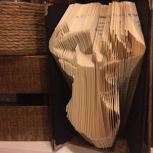 Book folding pattern for a Deer bust~ Stag ~ +Free tutorial
