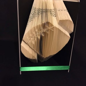 Book folding pattern for an American Football +free tutorial