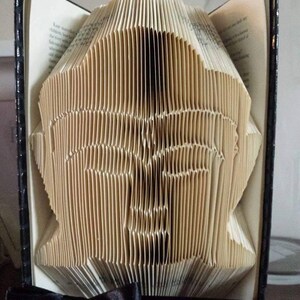 Book folding pattern Buddha head + Free tutorial