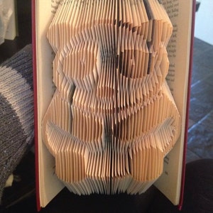 Book Folding Pattern for a Panda +FREE TUTORIAL
