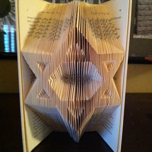 Book Folding Pattern for the &quot;star of David&quot; ~ Judaism ~ Religion+FREE TUTORIAL