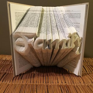 Book folding pattern for Family +Free tutorial