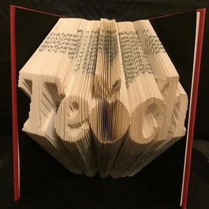 Book folding pattern forTeach with an apple as the &quot;a&quot; +FREE tutorial