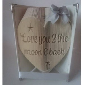 Love you 2 the moon and back cut and fold combi book folding pattern 499 pages