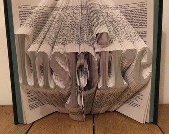Book folding pattern for "Inspire" +free tutorial