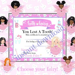Tooth Fairy Certificate