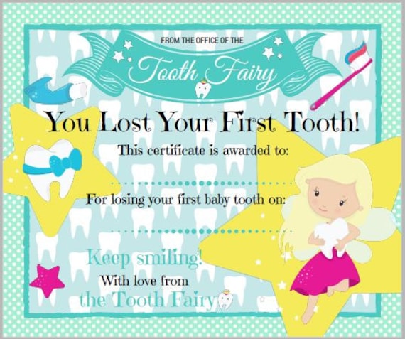 Sassy image inside tooth fairy certificates printable Breathtaking image inside tooth fairy certificates printable