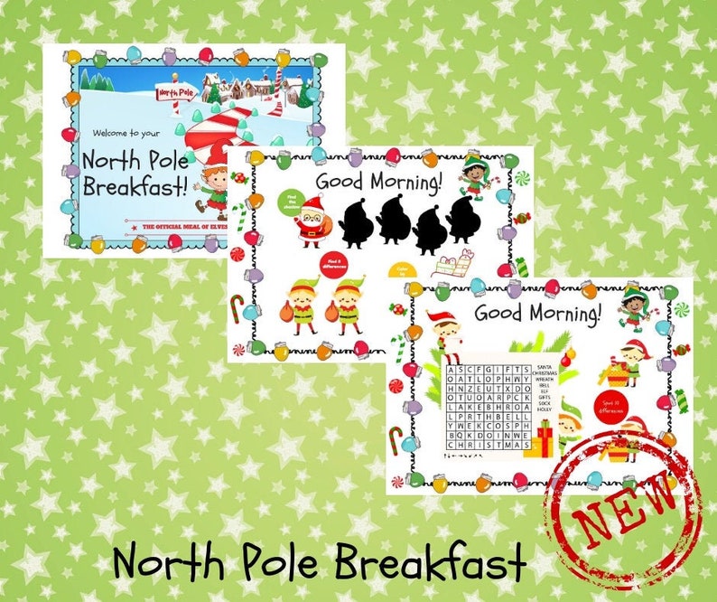 North Pole Breakfast Printables NPB Elf Printables Elf | Etsy