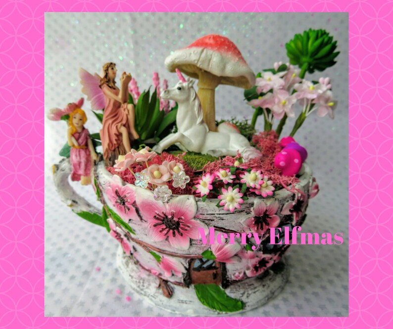 Unicorn Garden Fairy Teacup Unicorn Garden Fairy Teacup