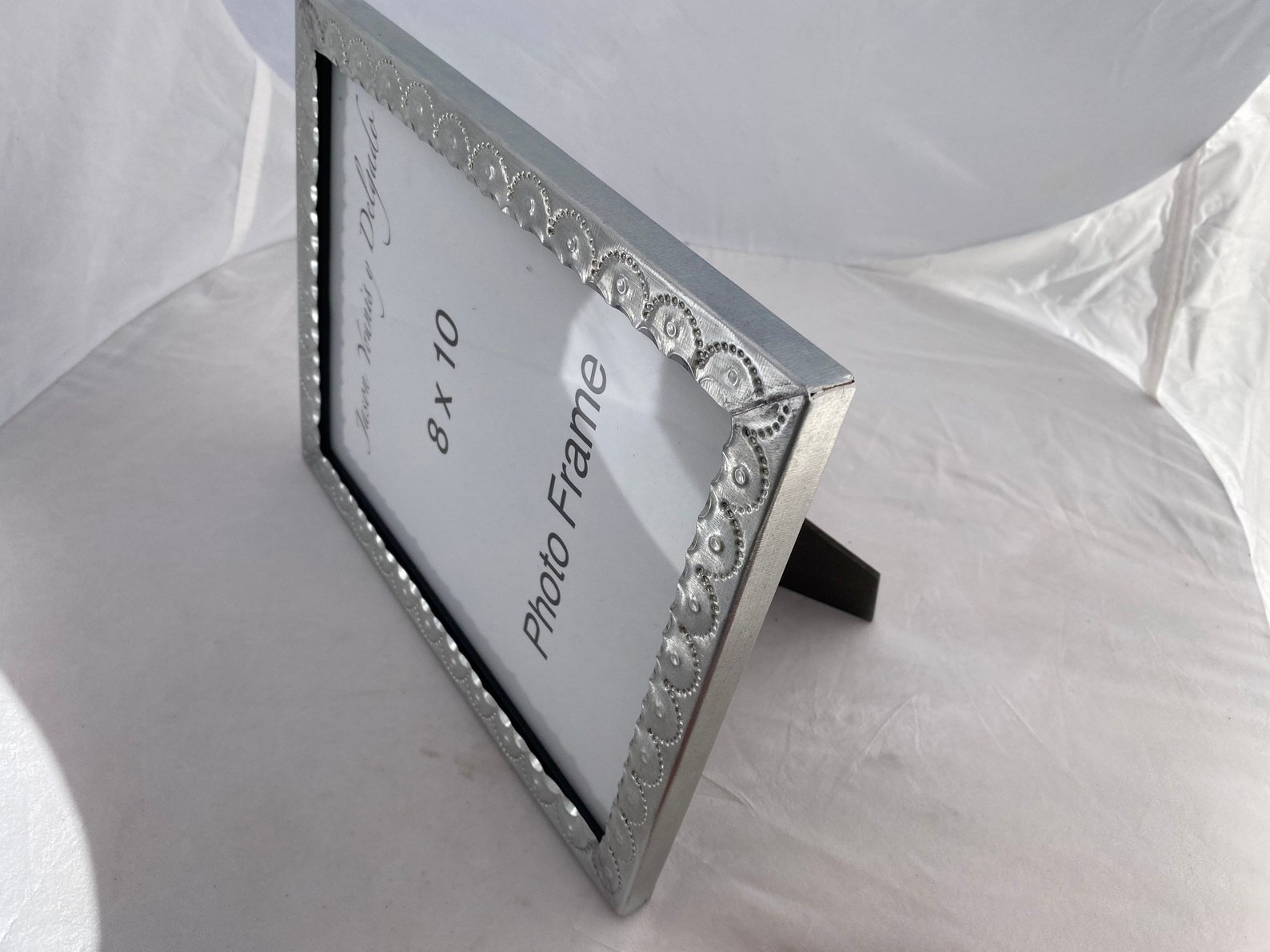 8x10 Handcrafted Tin Picture Frame Perfect for a 10th Wedding Etsy