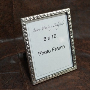 8x10 handcrafted tin picture frame, perfect for a 10th wedding anniversary gift or treasured photo. Southwest decor wall art