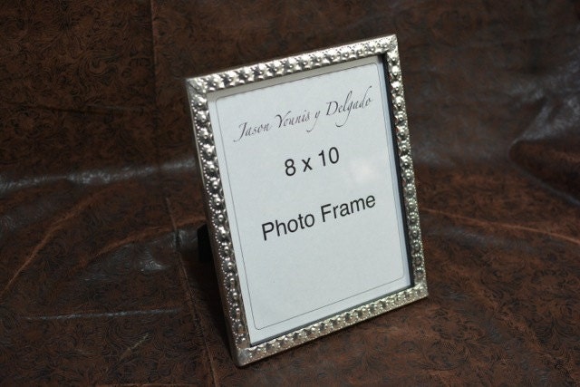 8x10 handcrafted tin picture frame, perfect for a 10th wedding anniversary gift or treasured photo. Southwest decor wall art