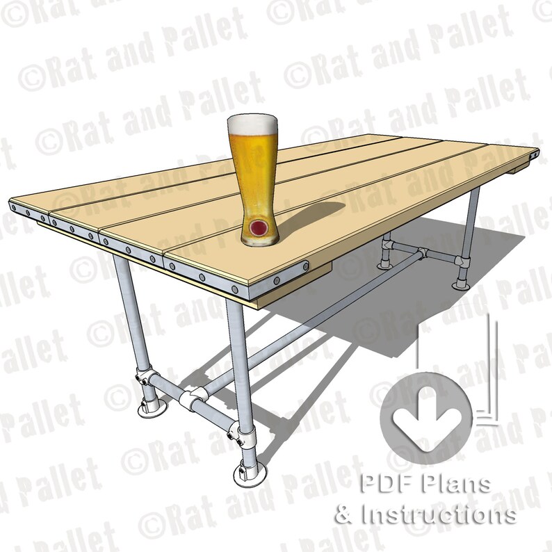 Make a Scaffold Table From Instruction Plans. Modern Etsy UK