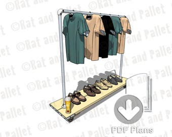 Scaffold Clothes Rail Design - PDF Download Plans for DIY Projects