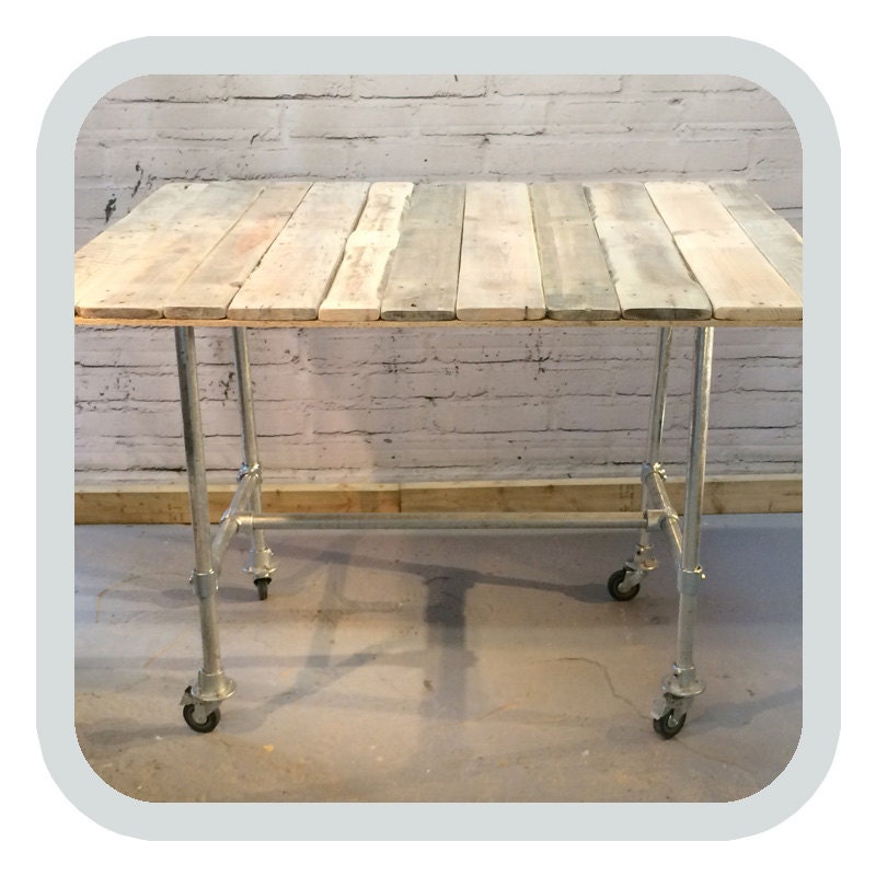 Table Leg Frame Made To Measure In Metal Scaffold Pipe Image 0 1