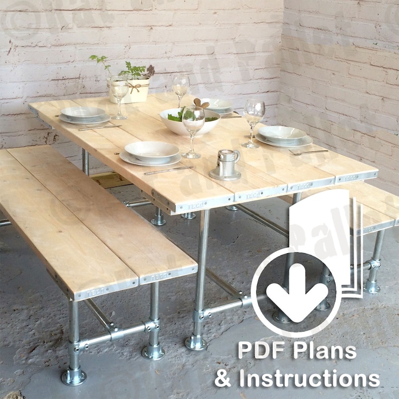 Make a Scaffold Table From Instruction Plans. Modern Etsy UK