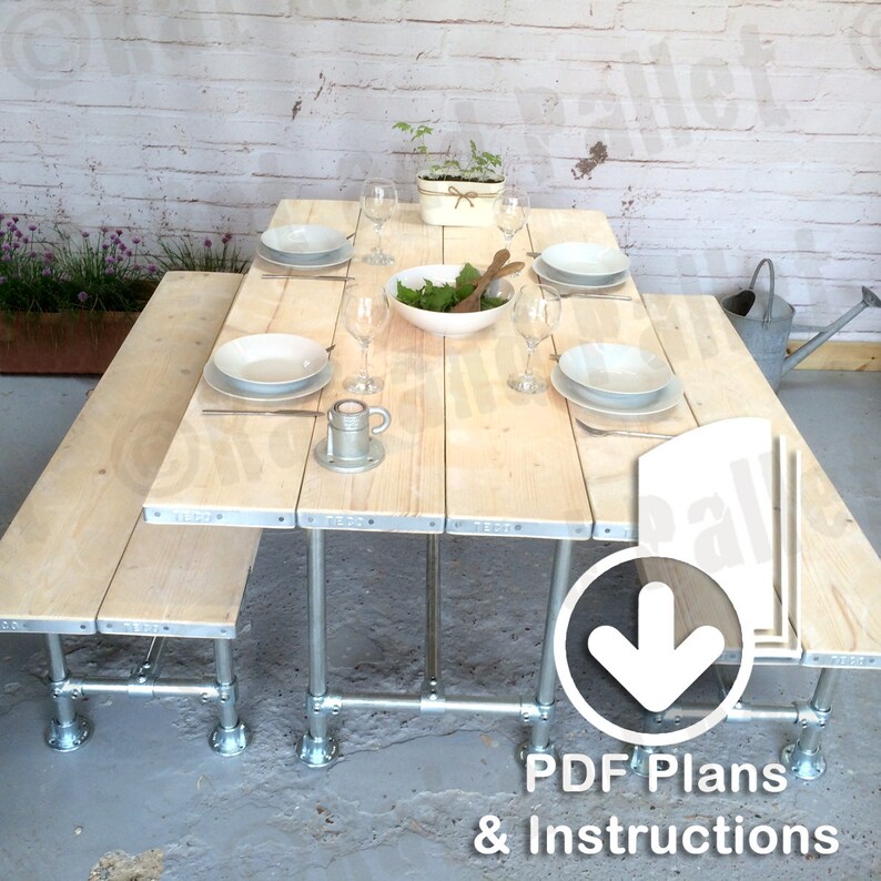 Make a Scaffold Table From Instruction Plans. Modern Etsy UK