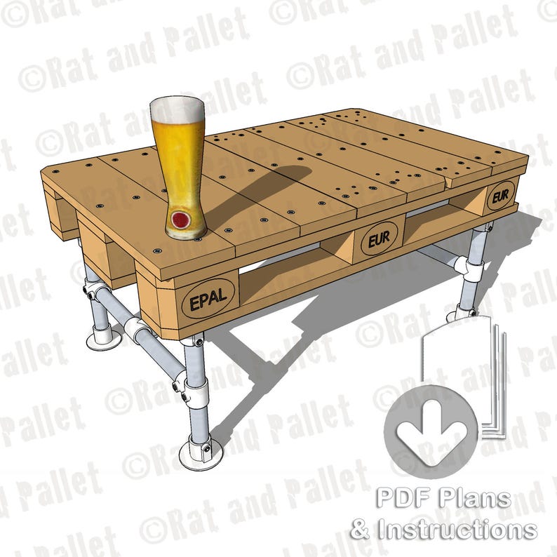 Make A Pallet And Scaffold Coffee Table From Instruction Plans Modern Industrial Loft Style Occasional End Tv Idea In Home Or Office
