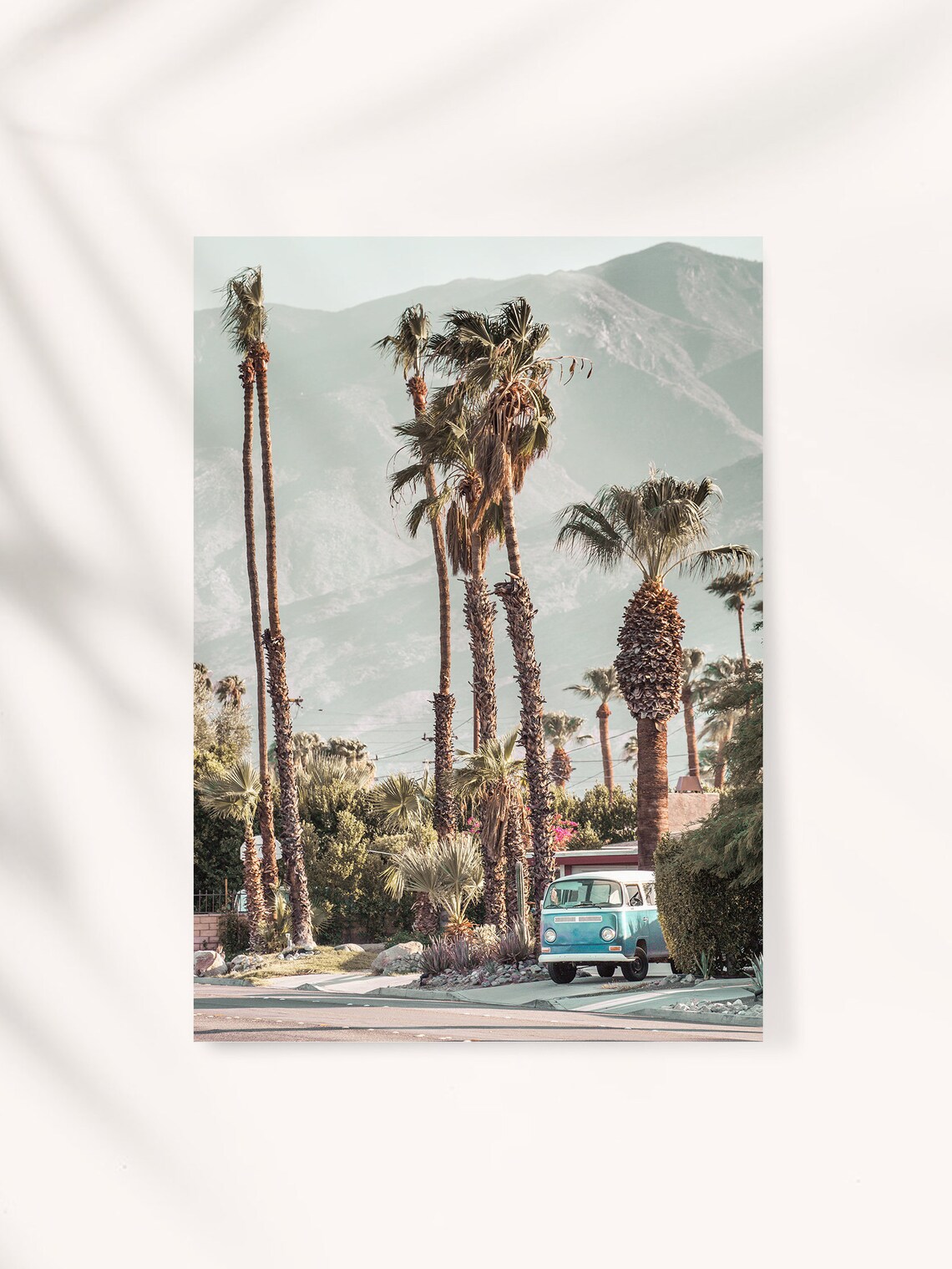 Palm Springs Print Palm Trees Art Print California | Etsy