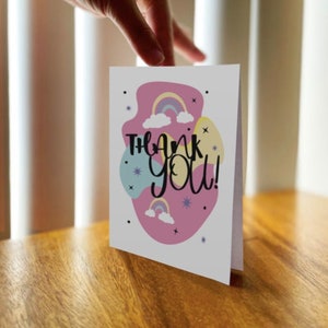 Digital Download thank You Printable Greeting Card - Etsy