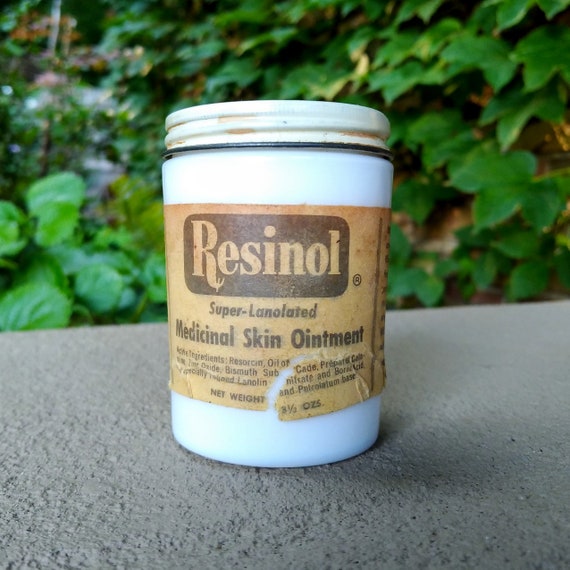 Resinol Medicinal Skin Ointment 1930's 1940's // Milk Etsy