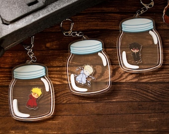Trigun Stampede Jar Shaker Charms Knives Vash Wolfwood