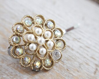 bling wedding Hairpin gem Hair Pin steampunk jewelry glam Bobby Pin steampunk gift hair pin glam girl hair pin