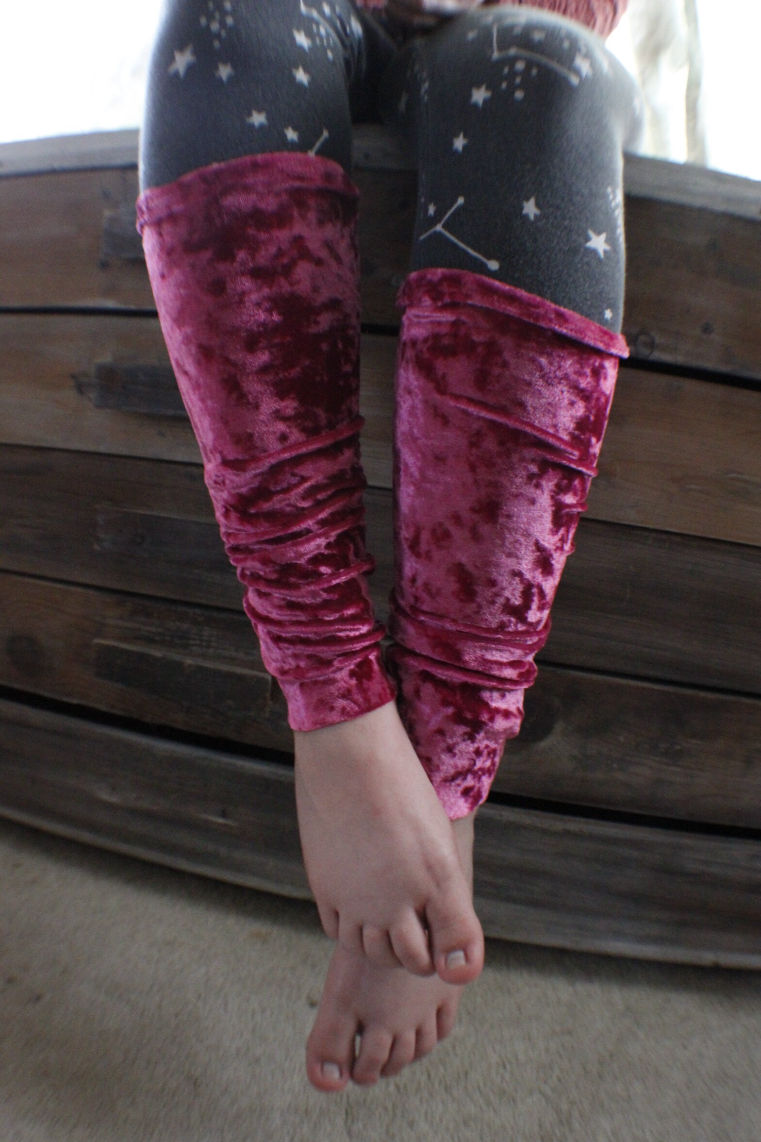 PINK velvet leg warmers soft velvet leg warmer boot cuff Etsy