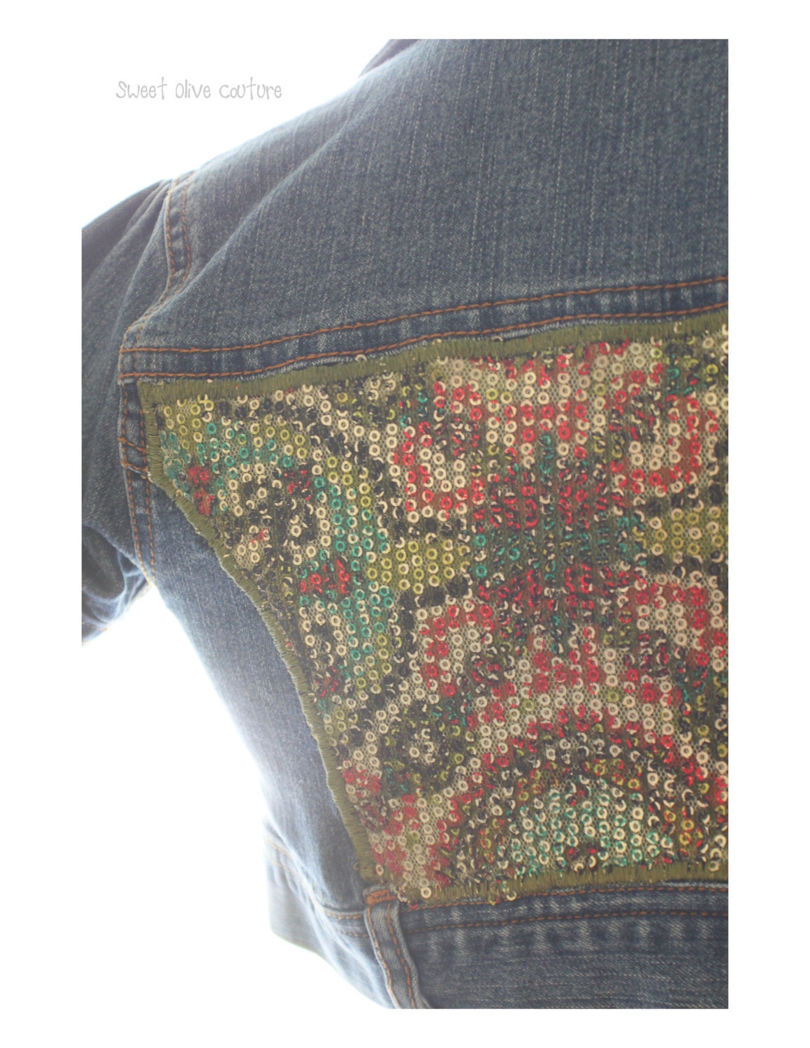 short sleeve denim bolero jacket