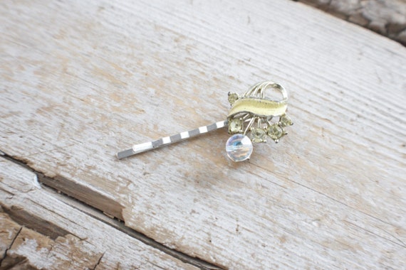 bling wedding Hairpin gem Hair Pin steampunk jewelry glam Bobby Pin steampunk gift hair pin glam girl hair pin