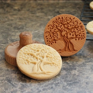 Old Tree 2.5 inch Wood Cookie Stamp Mold CS-005