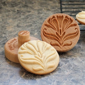 Moule à biscuit en bois - Tampon de cuisson sculpté - Moule pour