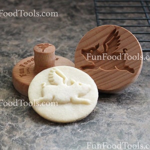 When Pigs Fly 2.5 inch Wood Cookie Stamp Mold CS-100