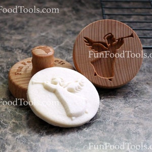 Angel 2.5 inch Wood Cookie Stamp Mold CS-091