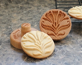 Deco Flower 2.5 inch Wood Cookie Stamp Mold CS-026