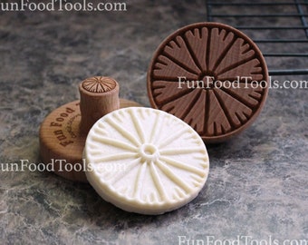 Citrus Slice 2.5 inch Wood Cookie Stamp Mold CS-080