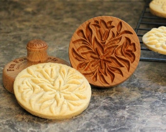 Bluebells 2.5 inch Wood Cookie Stamp Mold CS-031